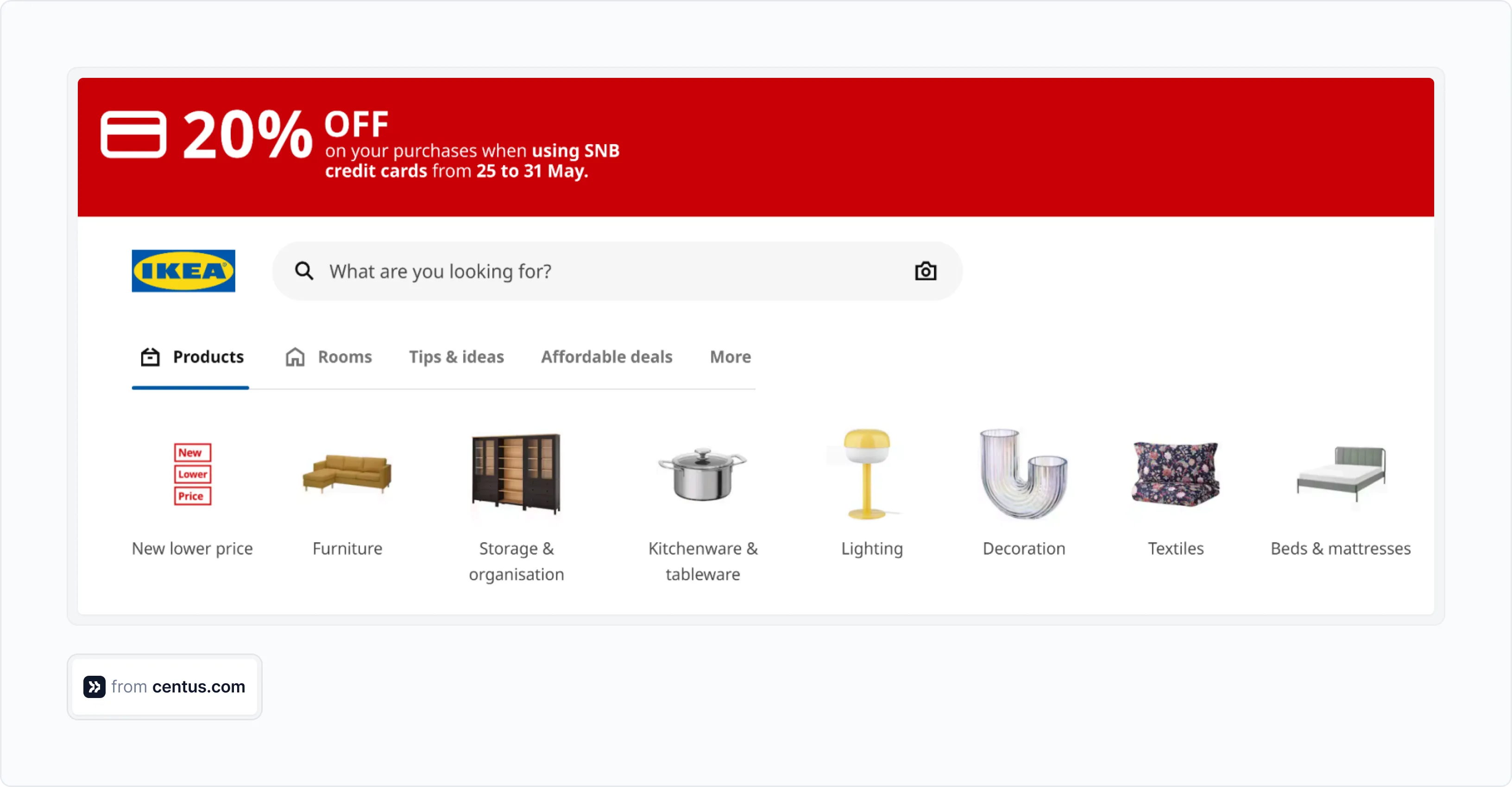 Saudi Arabian versio of IKEA website