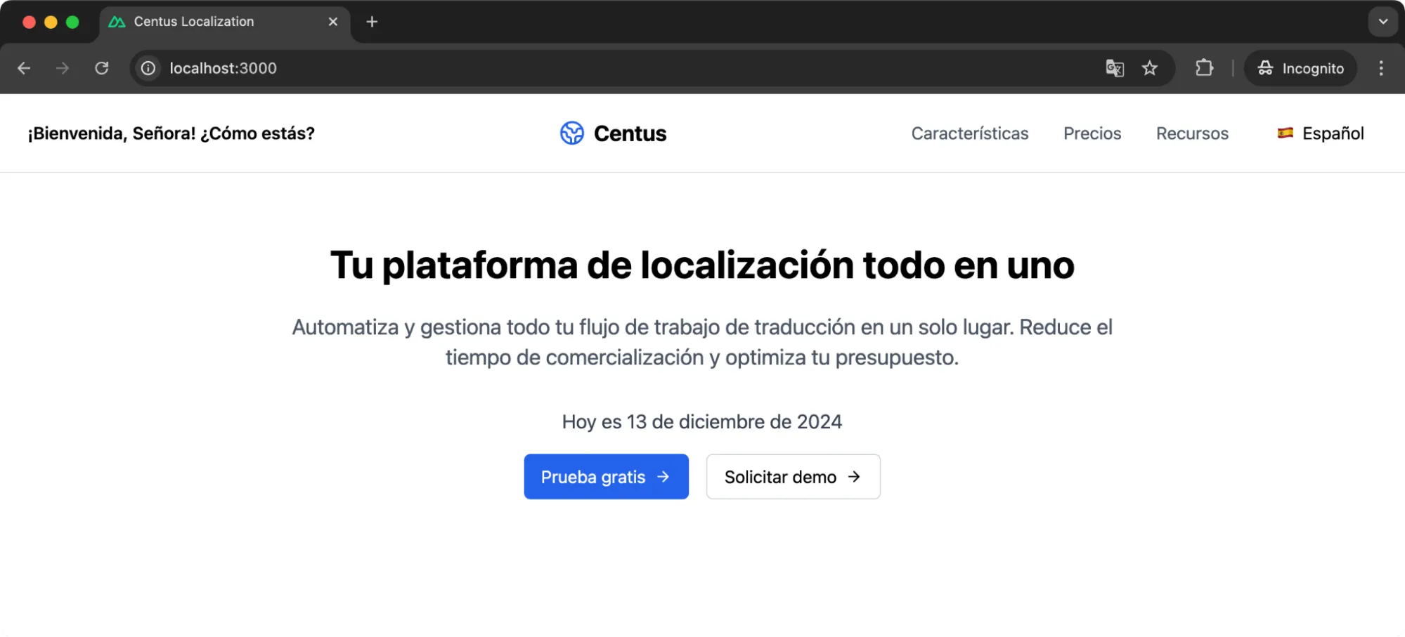 date and time formatting in a localized app
