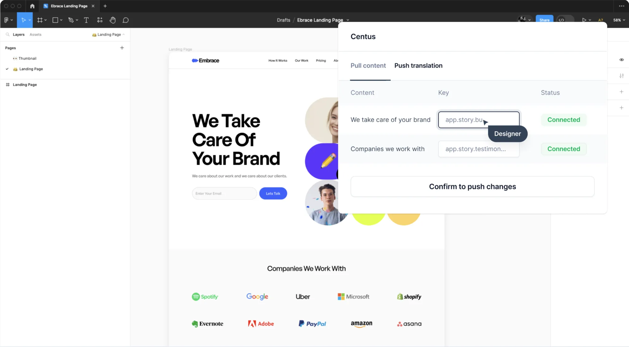Centus-Figma integration