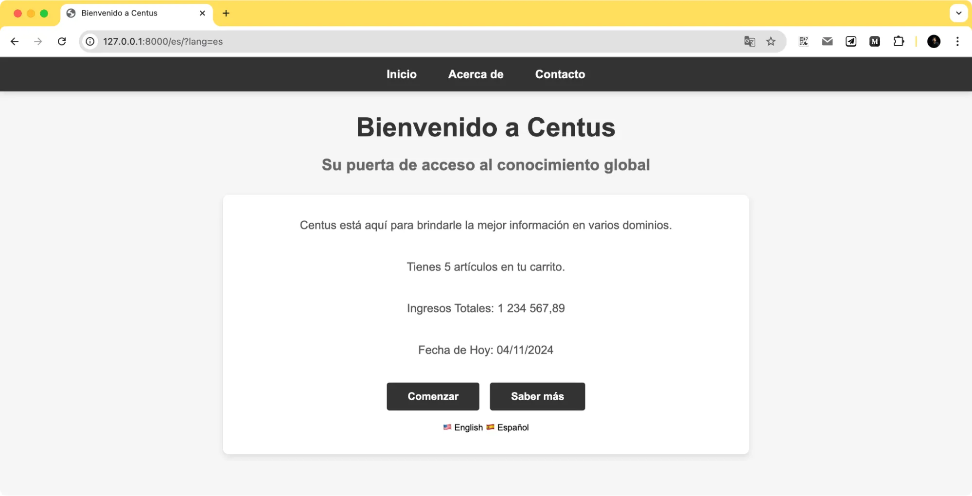 Django date localized into Spanish