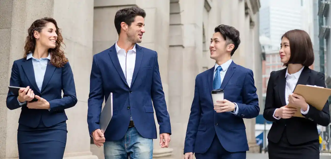 business people wearing suits