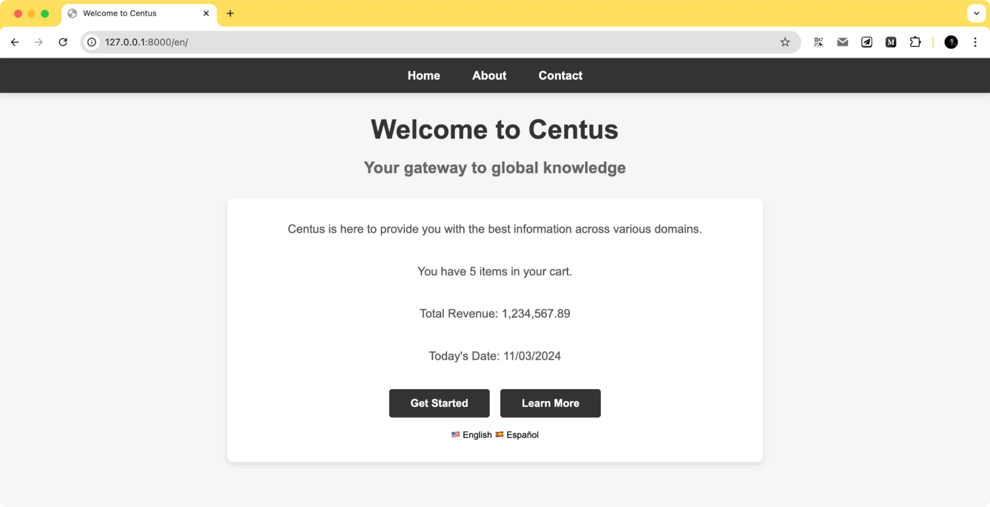 localized date in Django