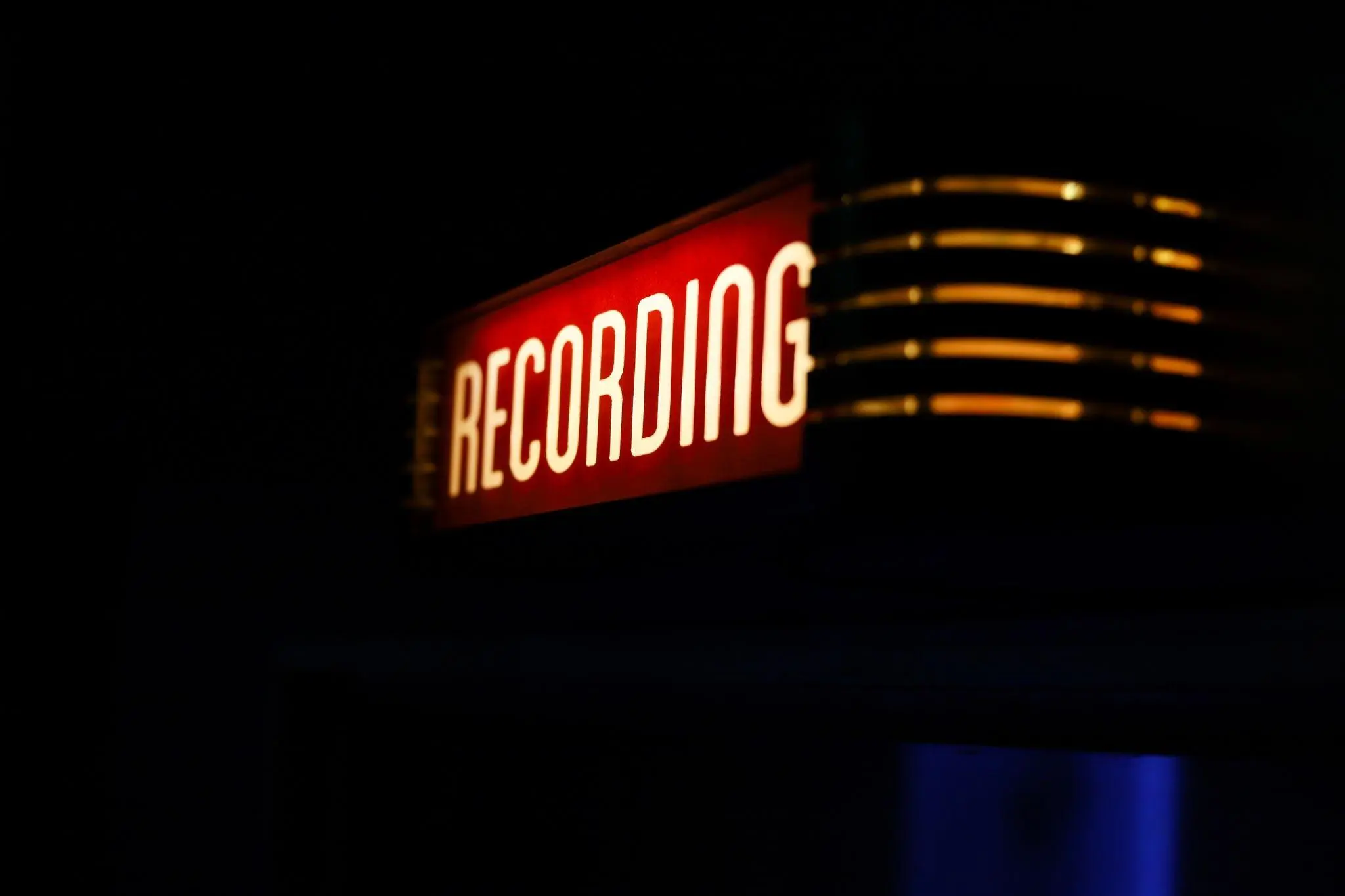 Image of a recording session for audiovisual translation