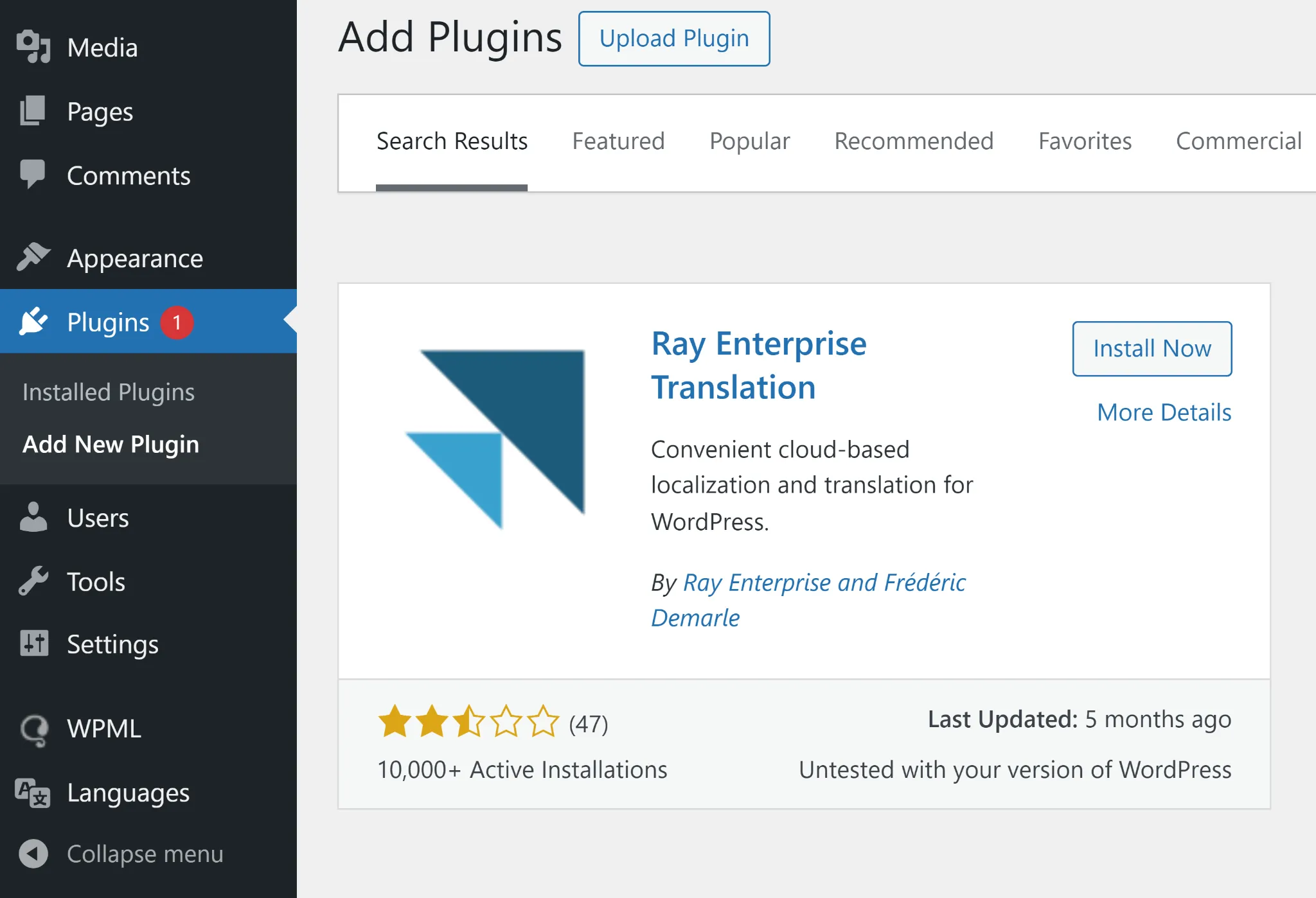ray translation plugin