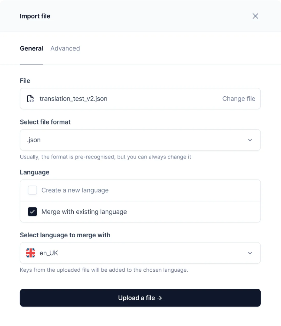 Centus upload a file