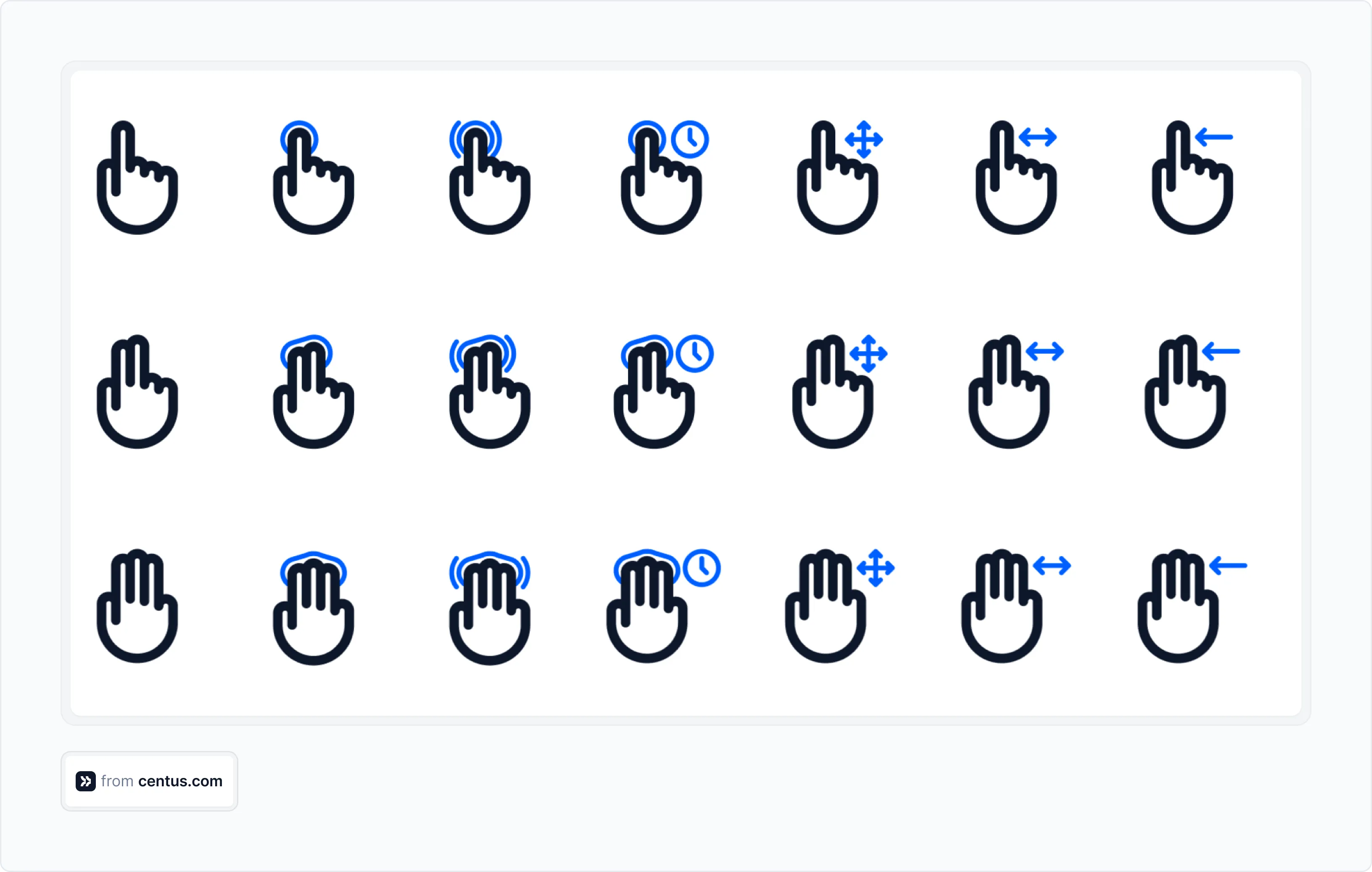 hand gesture icons