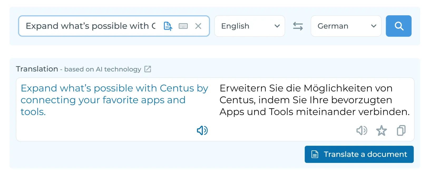 Reverso Translator UI