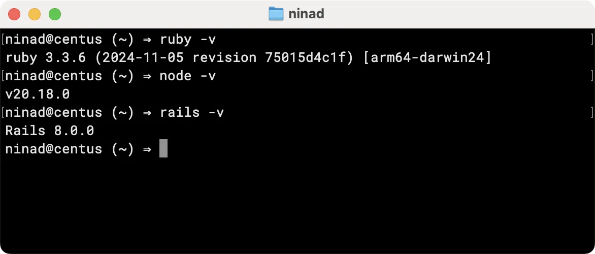 installing Ruby in Terminal