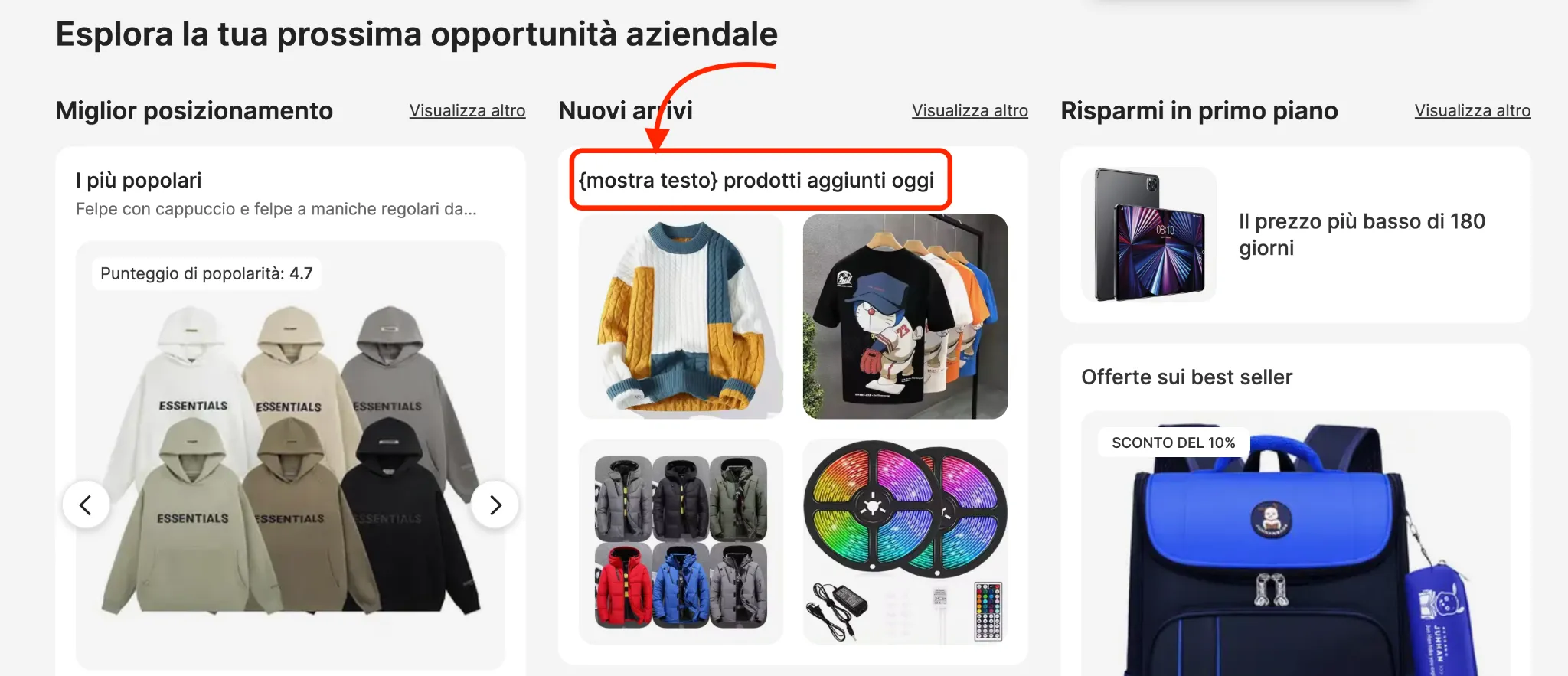 error on Alibaba's automatically translated website