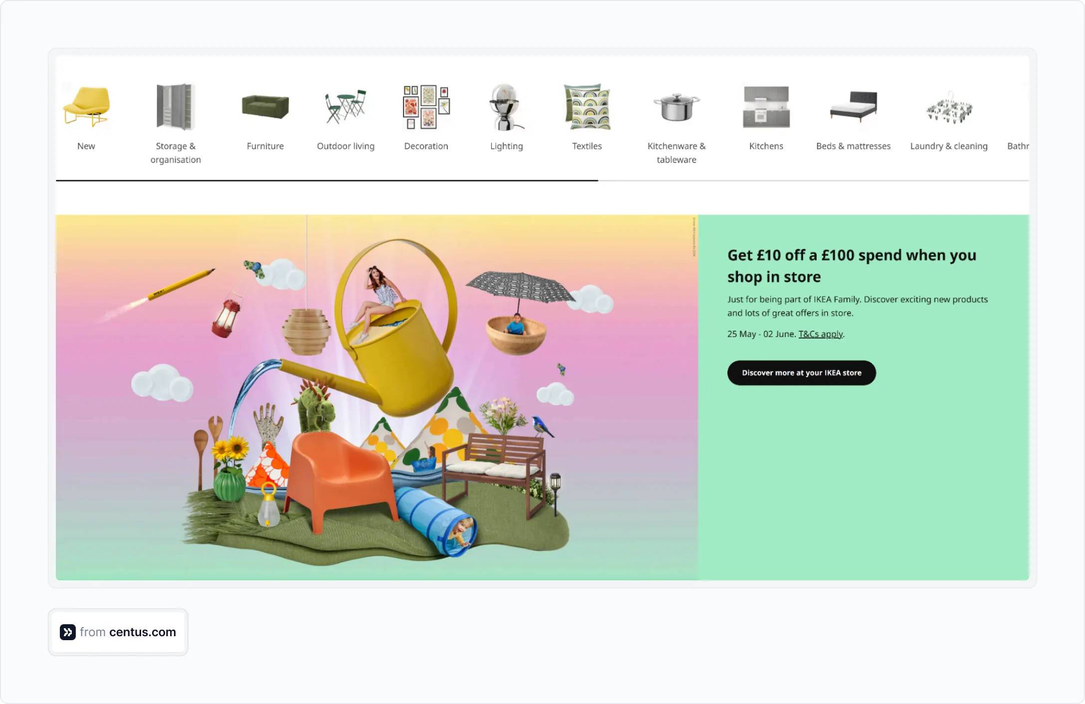 UK version of IKEA website