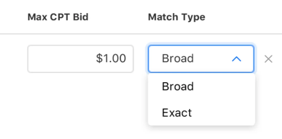 entering a bid in Apple Search Ads