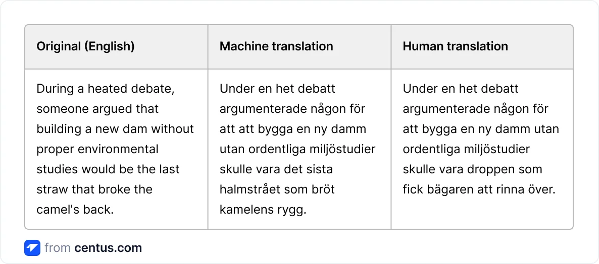 Google Translate vs menschlicher Übersetzer für Schwedisch