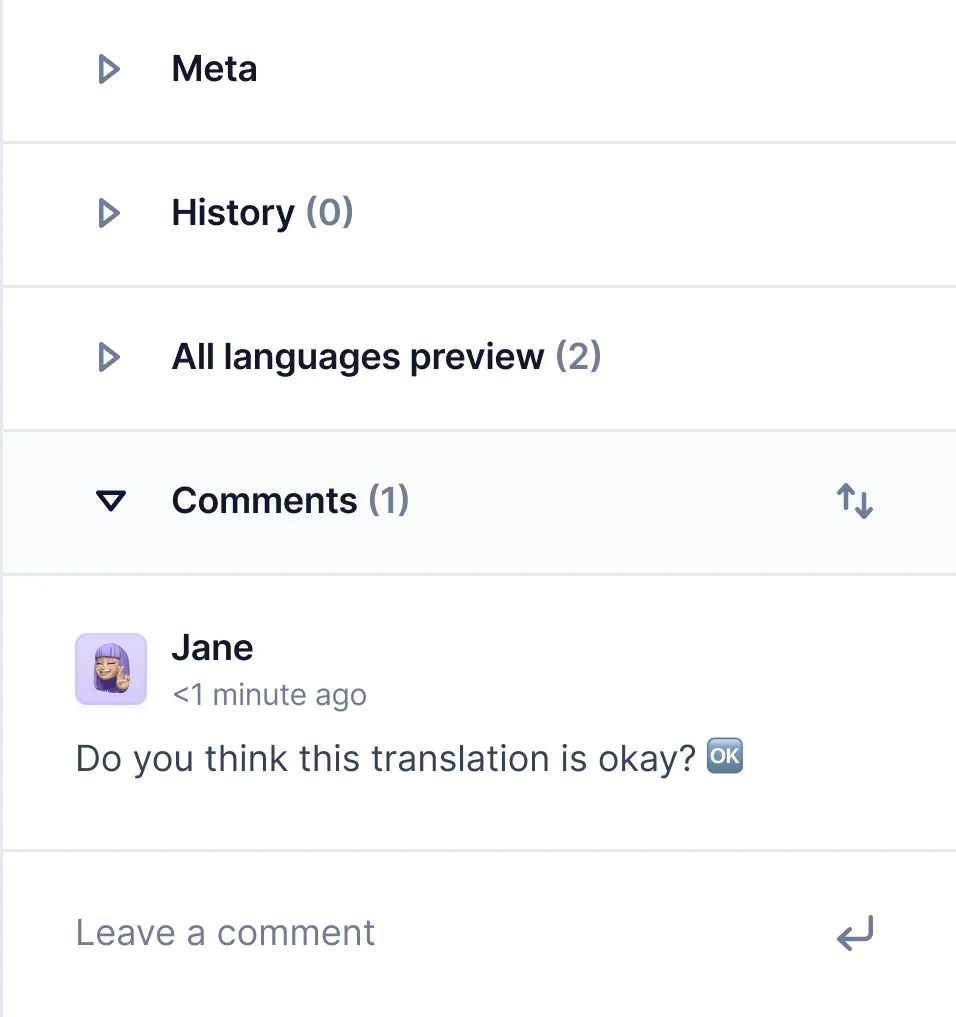 Centus' commenting feature