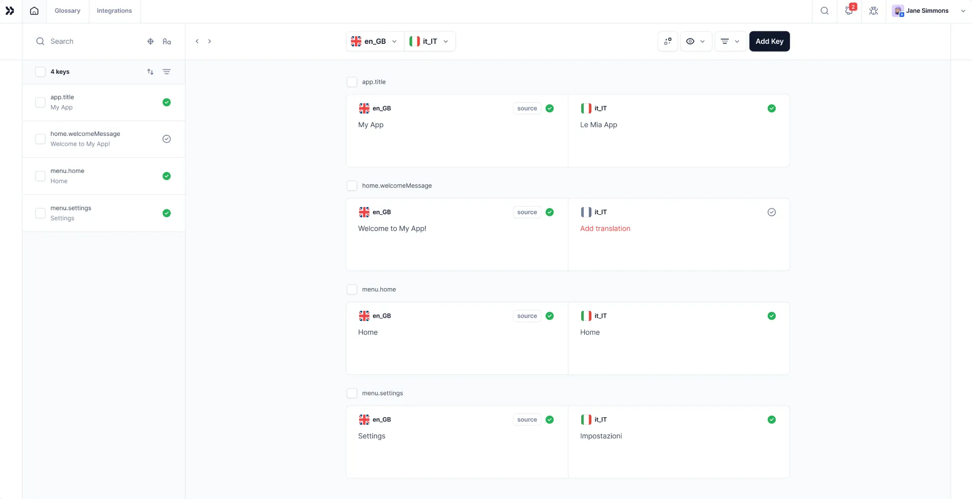 Segmented PO strings in Centus
