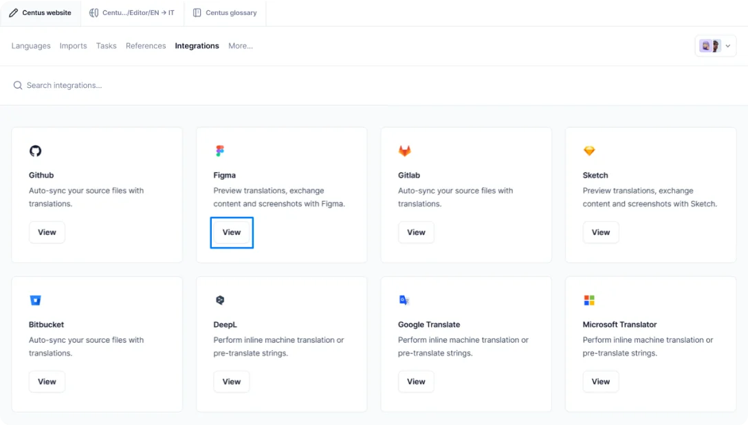 Centus Figma integration