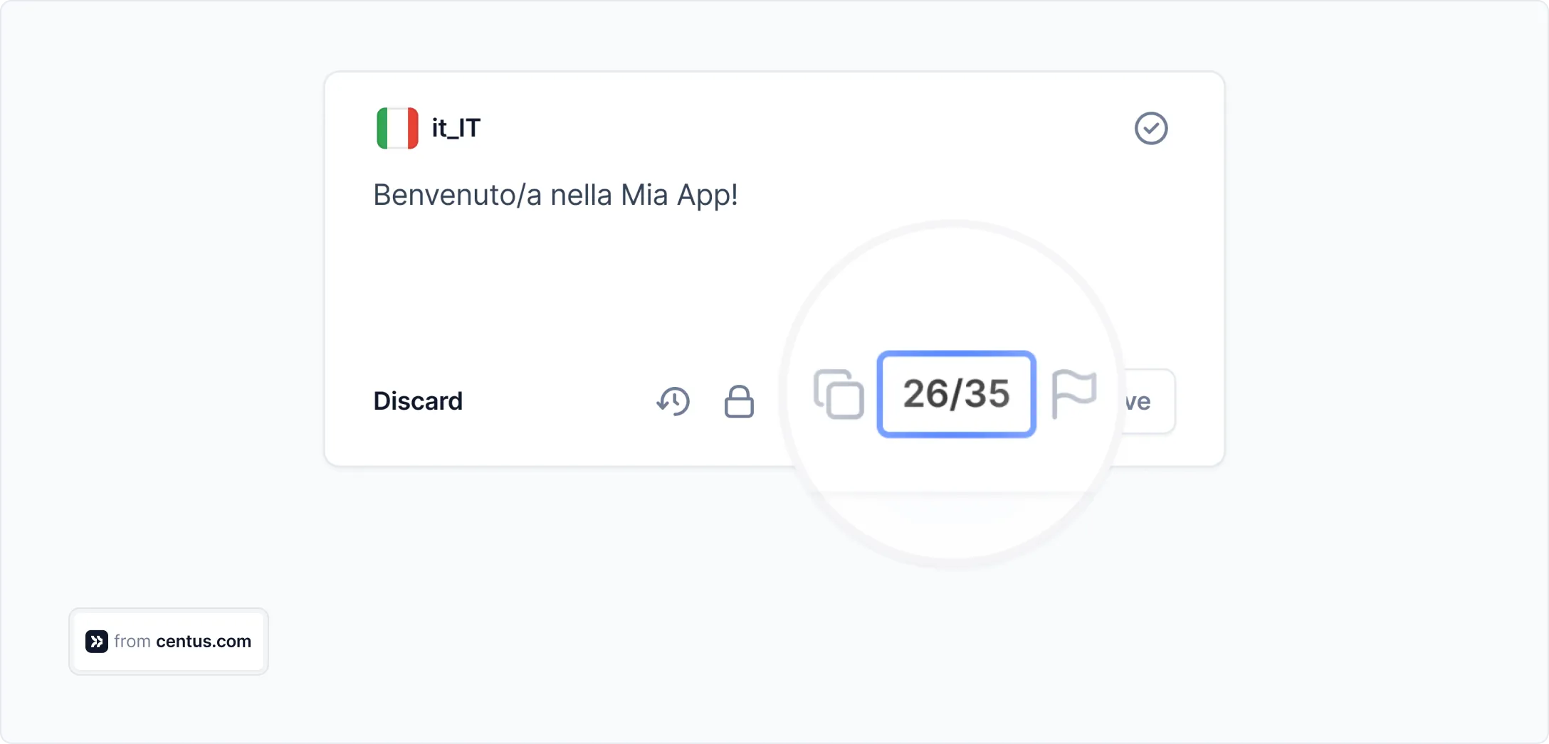 character counter in a TMS
