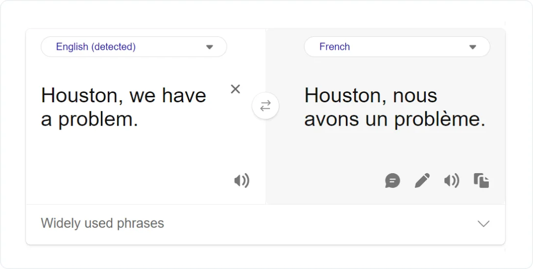 Bing translator screenshot