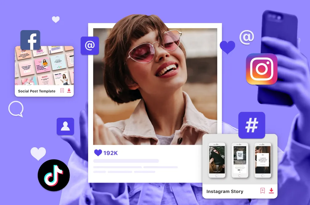 a social media influencer