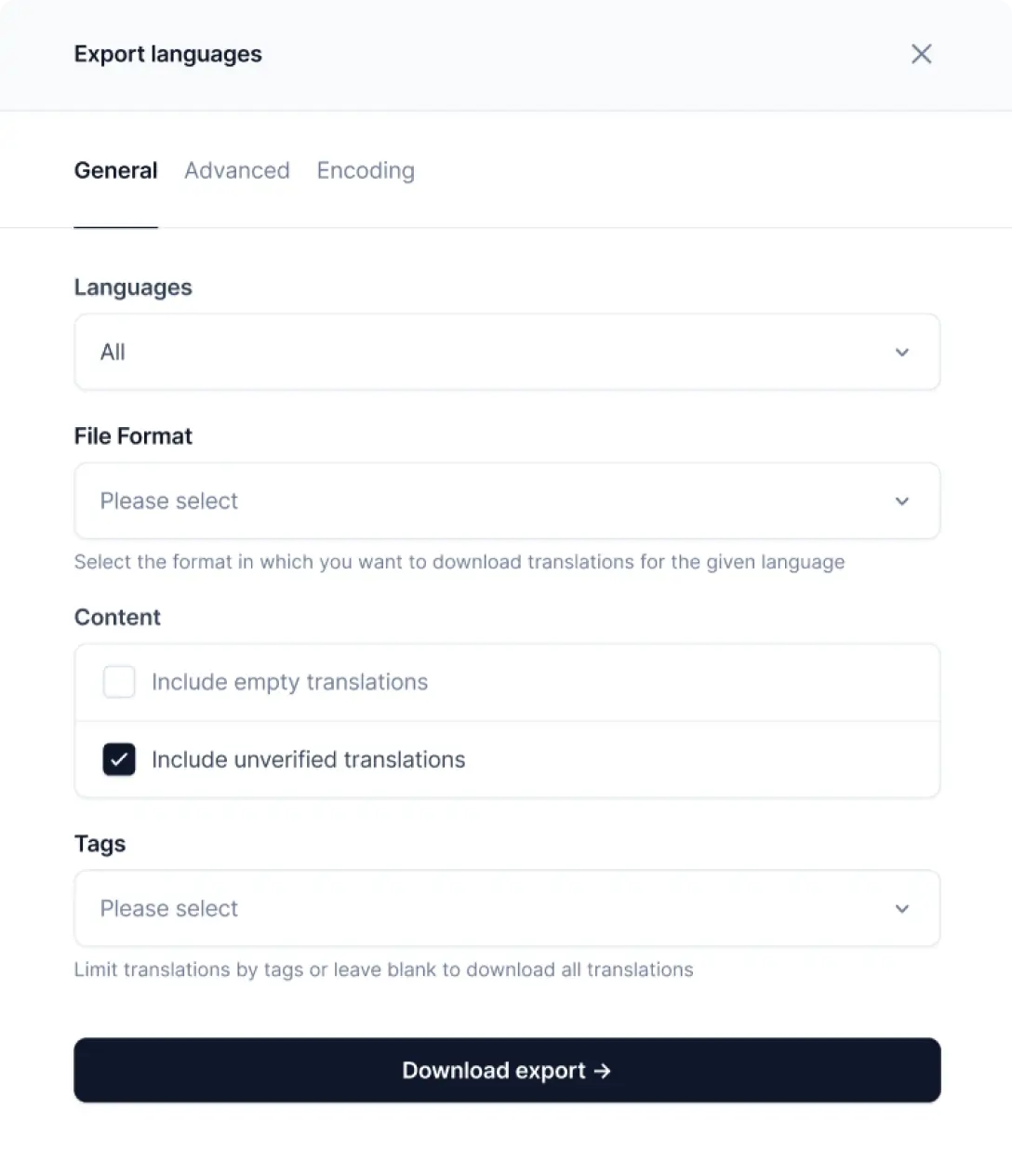 Panel de control de Centus.webp
