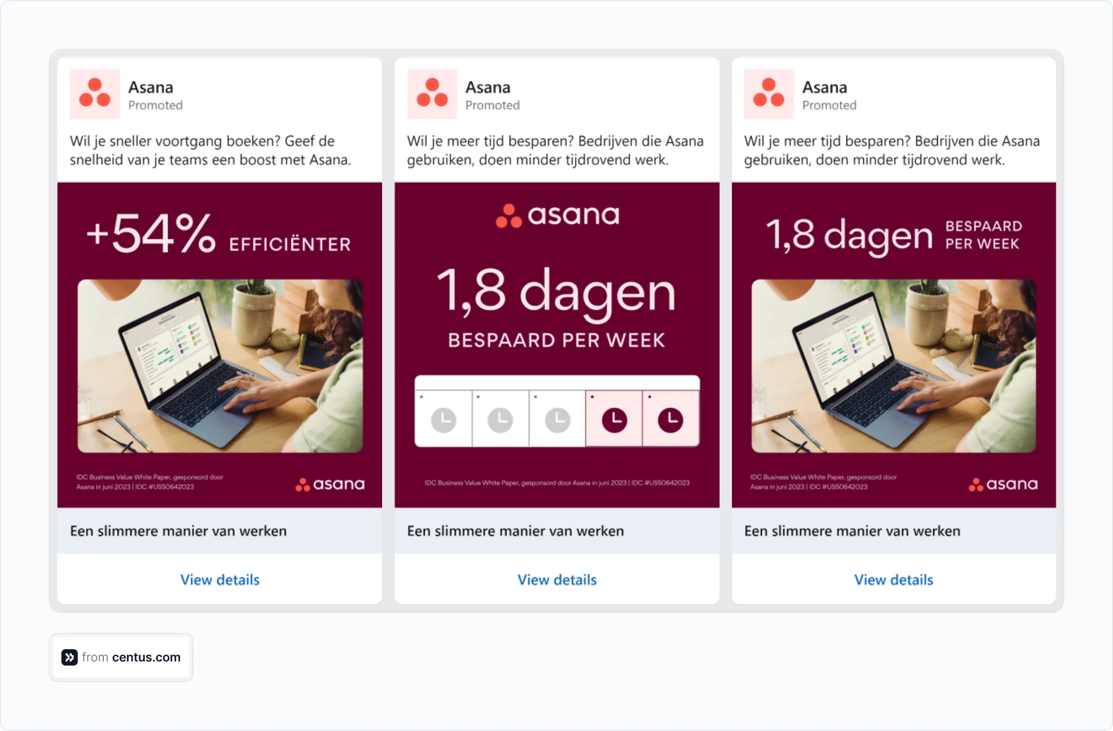 Asana's Dutch ad